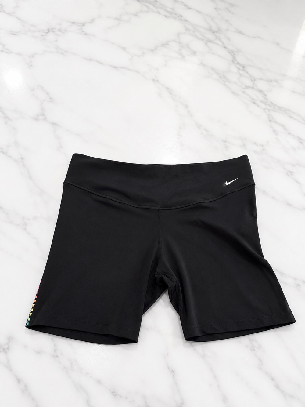 Nike Dri-FIT Rainbow Stripe Bike Shorts 3X NWT Plus Size